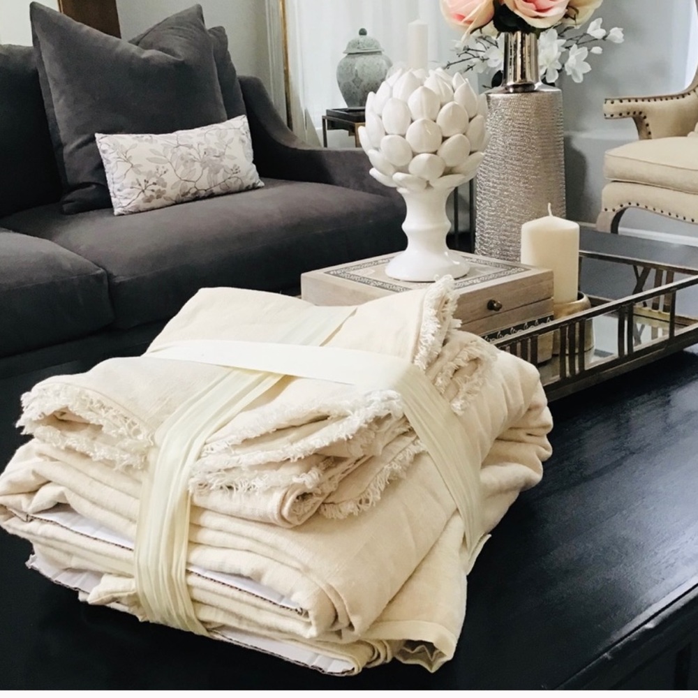 Casaluna KING Heavy Linen Duvet Cover - Natural